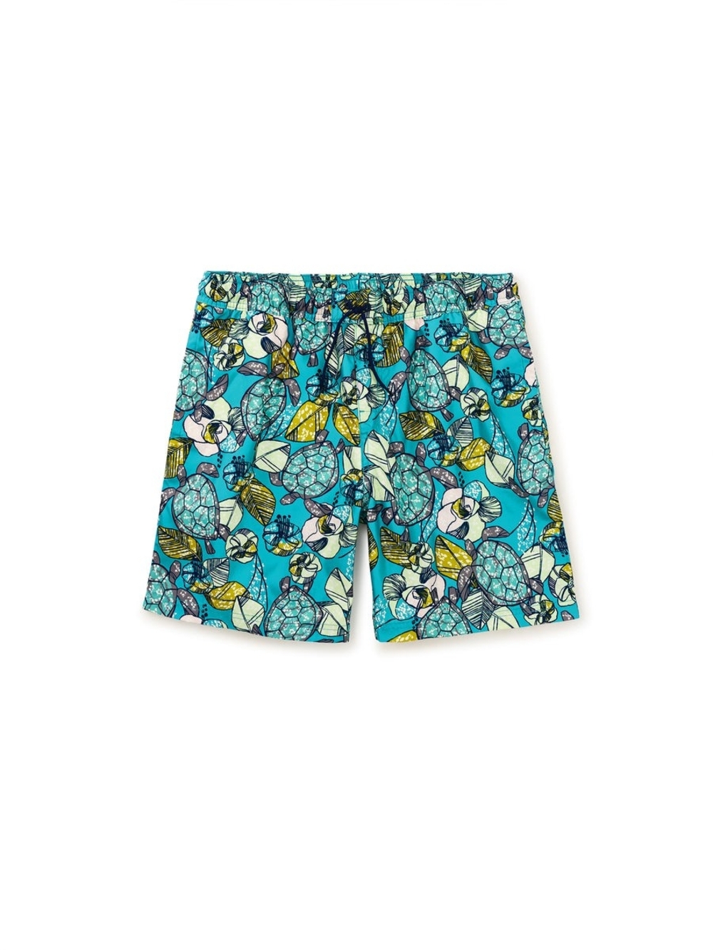 NWT Tea Collection Turtle Floral Swim Trunks Size 6 Kenya 2024
